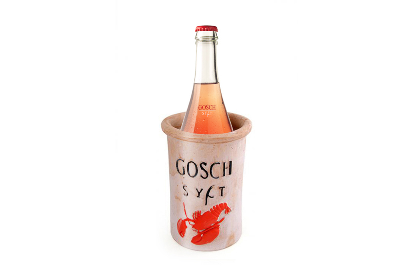 GoSCH Weinkühler mit 1 Flasche Blubberwasser Secco Rosé