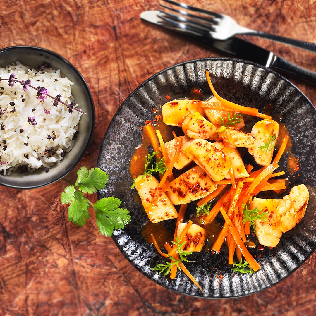 Scallops in Sweet-Chili-Sauce