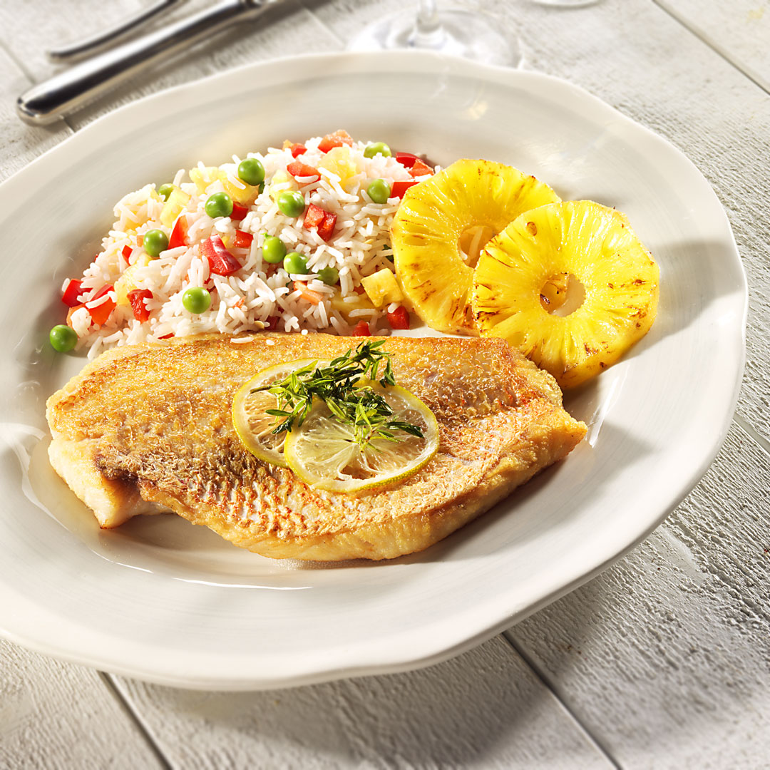 Jerkfisch mit Ananasreis