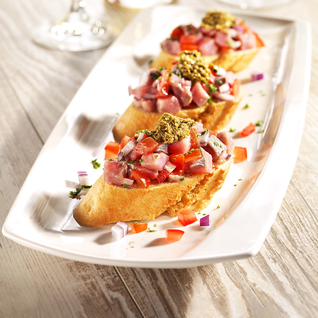 Matjes-Bruschetta